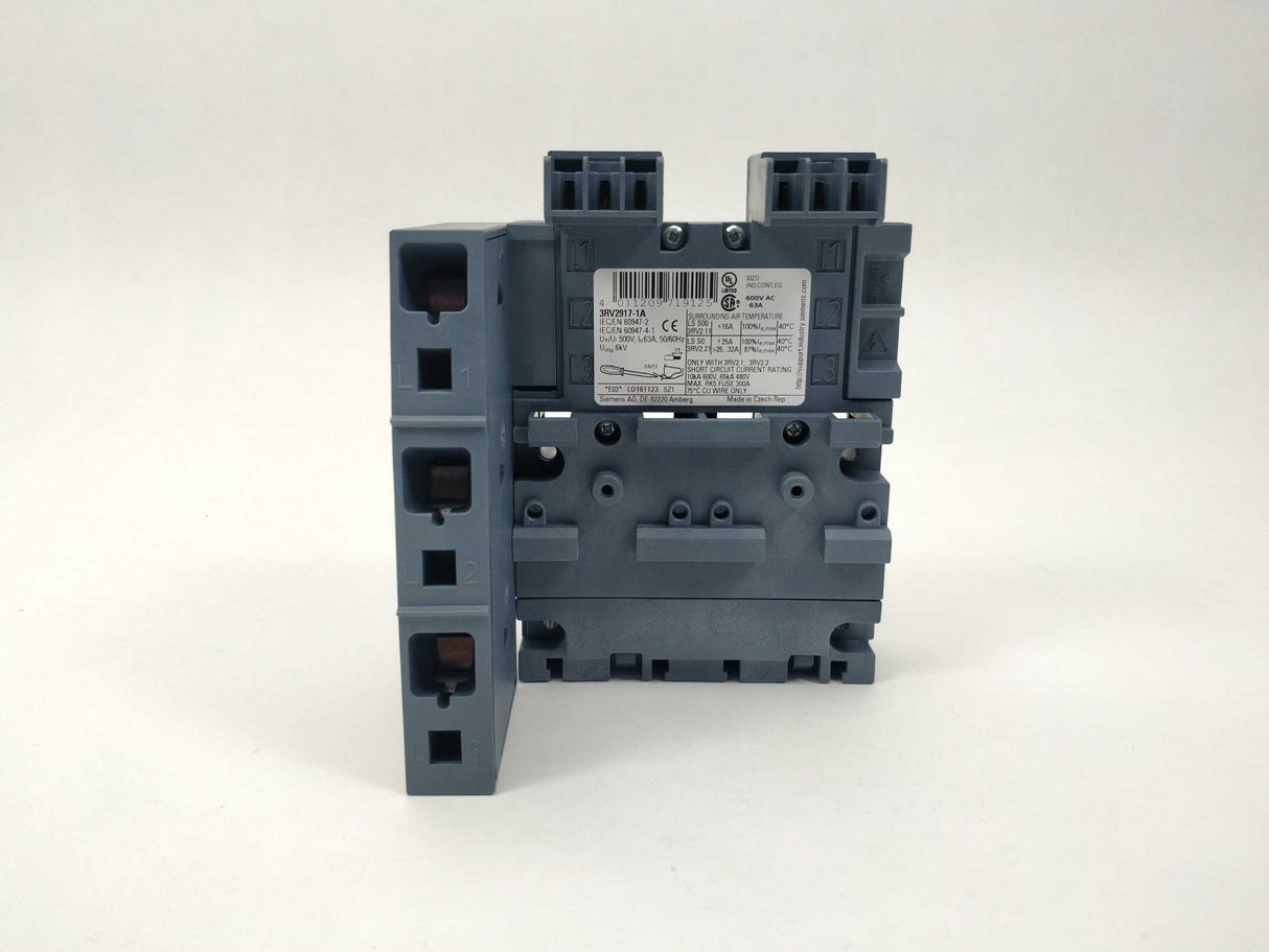 Siemens 3RV2917-1A 3-phase busbar