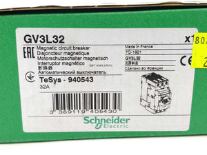 Schneider GV3L32 940543 Magnetic circuit breaker 32A