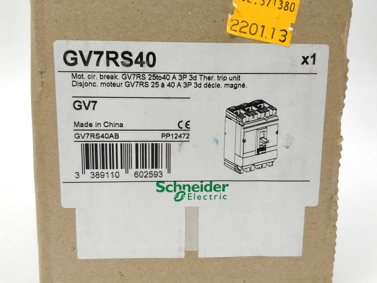 Schneider GV7RS40 TeSys GV7 circuit breaker