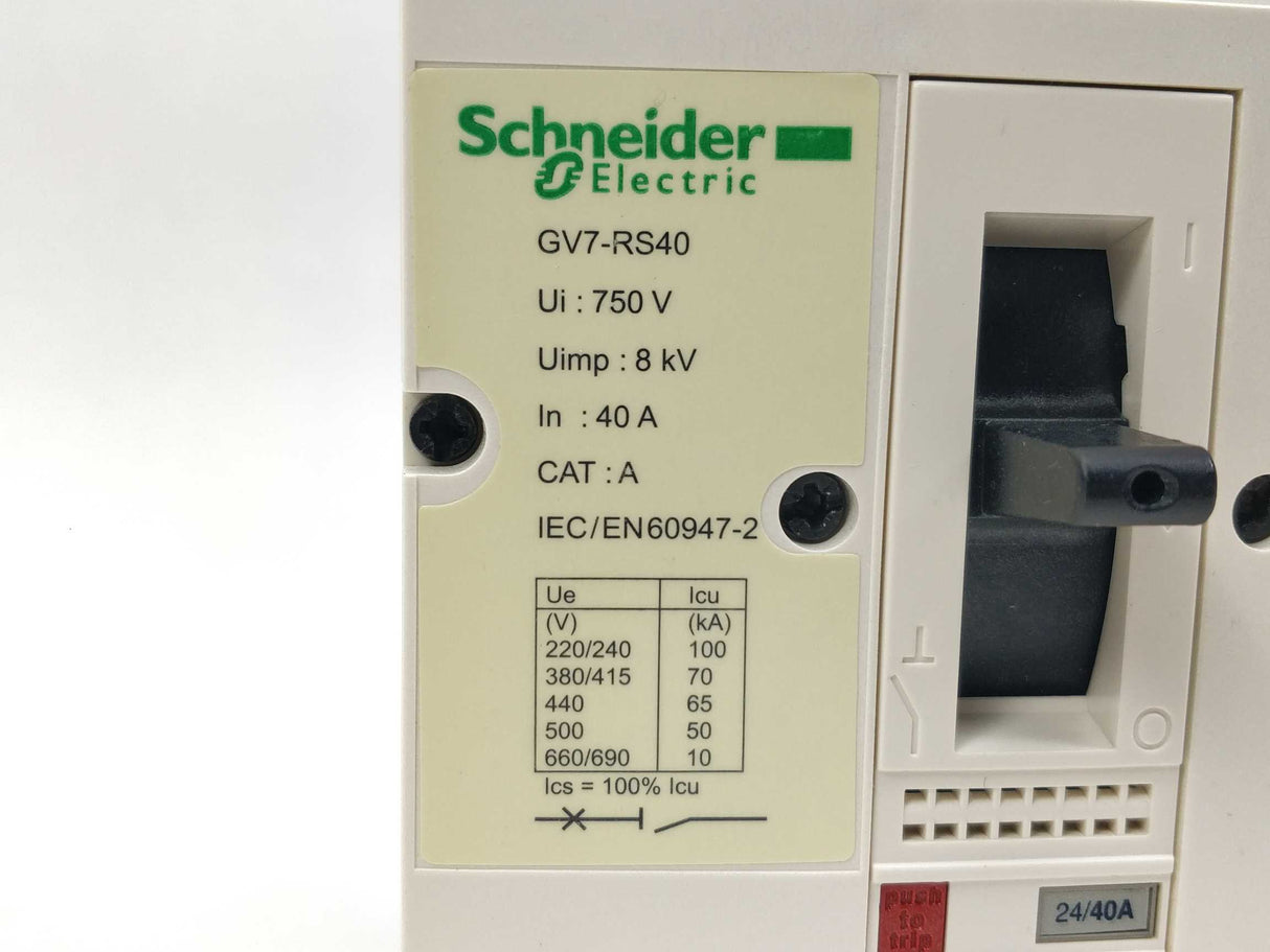 Schneider GV7RS40 TeSys GV7 circuit breaker