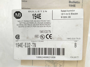 AB 194E-E32-TN Neutral Terminal Ser.B