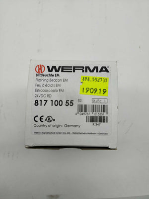 Werma 81710055 Flashing Beacon EM 24VDC RD