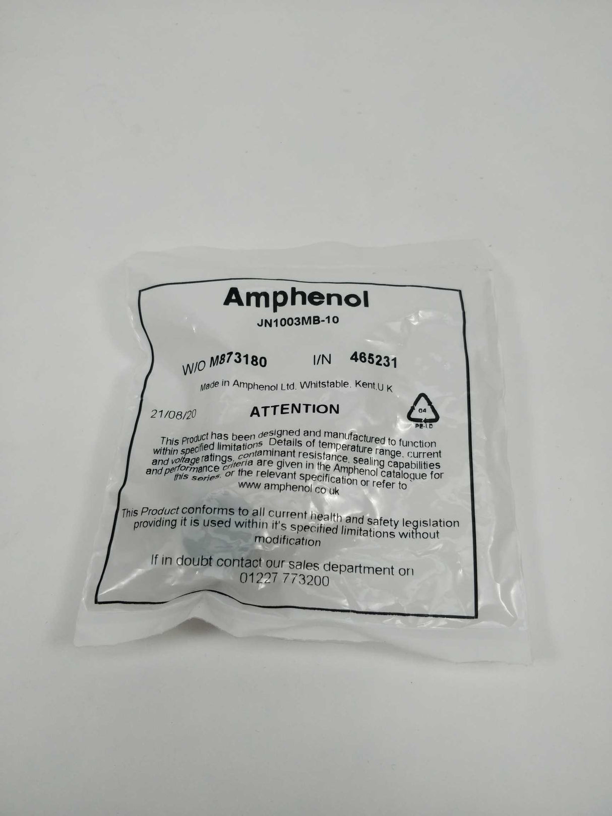 Amphenol JN1003MB-10 Dust cap cover size 10