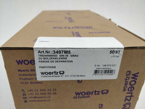 Woertz 3497M5 Partition DIN35 50 Pcs