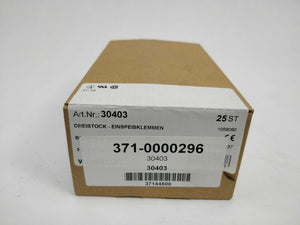 Woertz 30403 Three-pin initiator terminal DIN35 25 Pcs