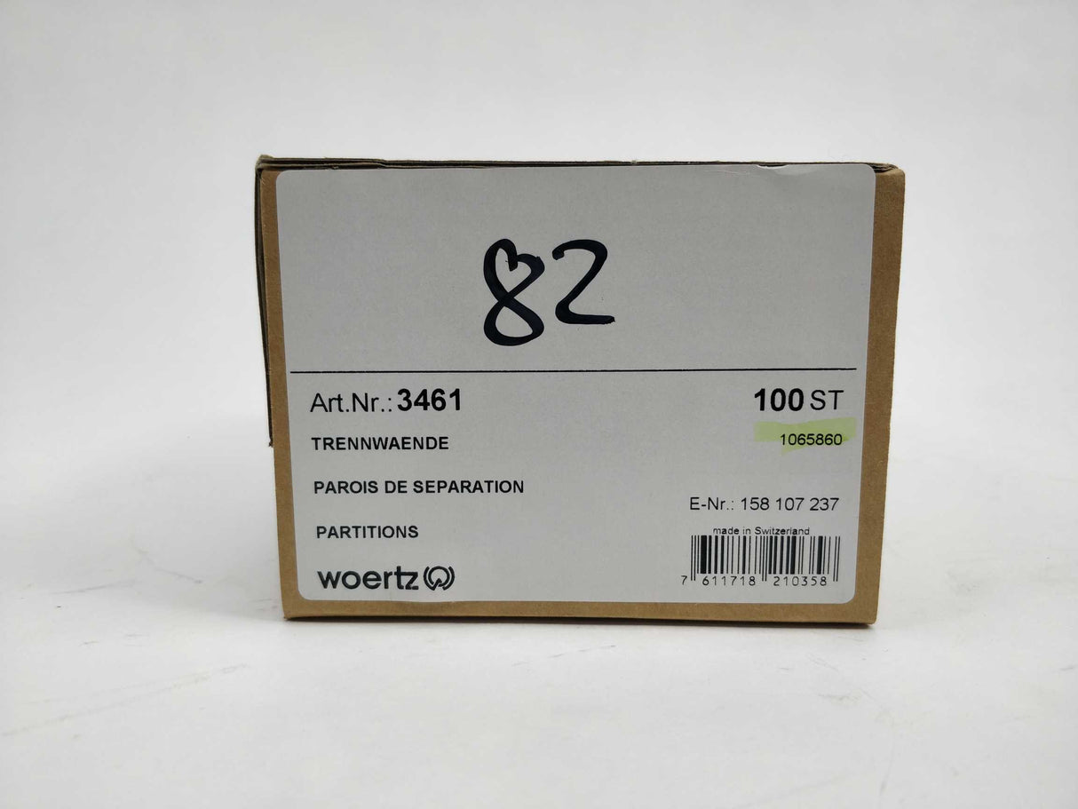 Woertz 3461 Partition DIN35 100 Pcs