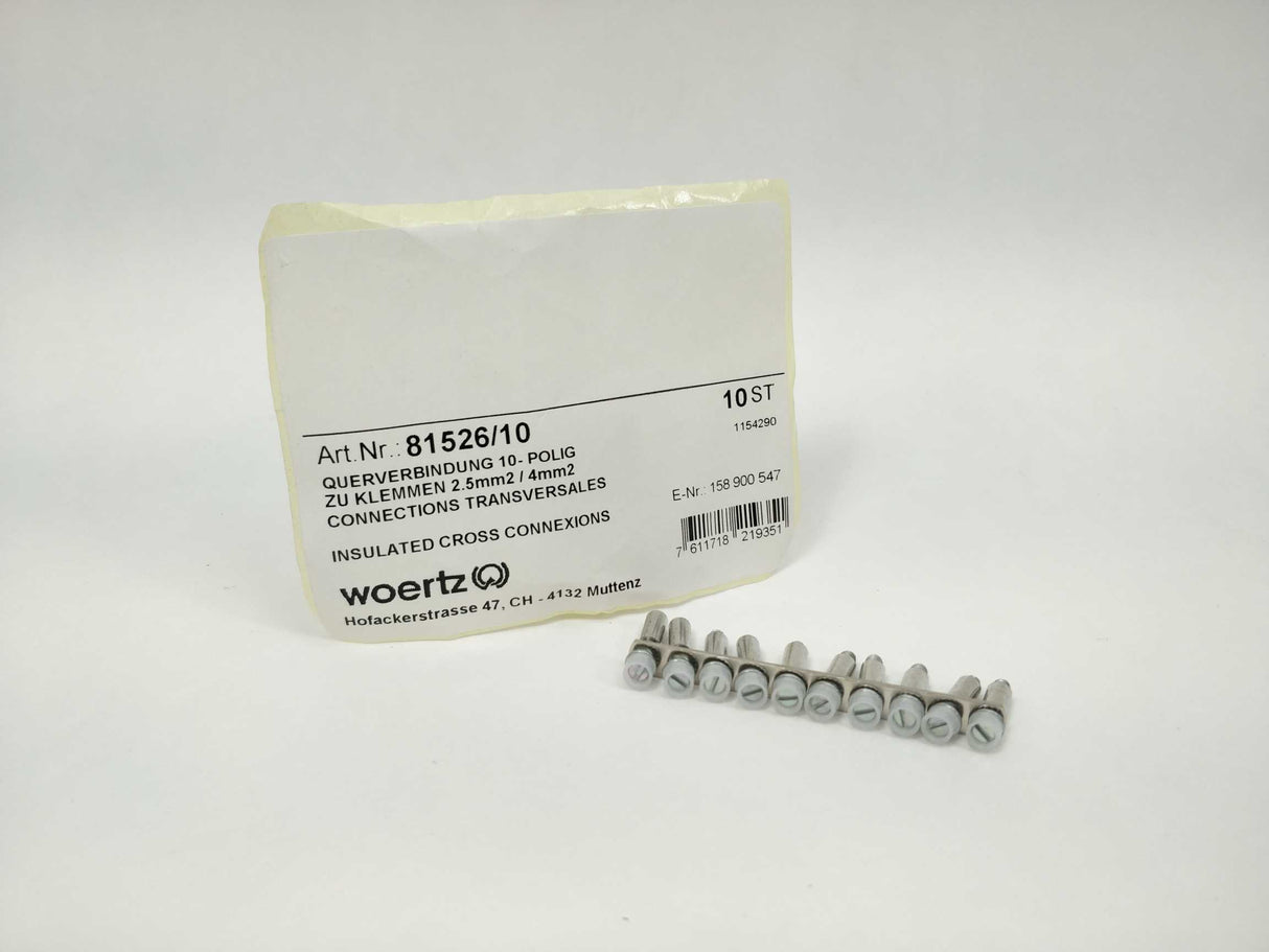 Woertz 81526/10 Cross-connection 10pole 10pcs