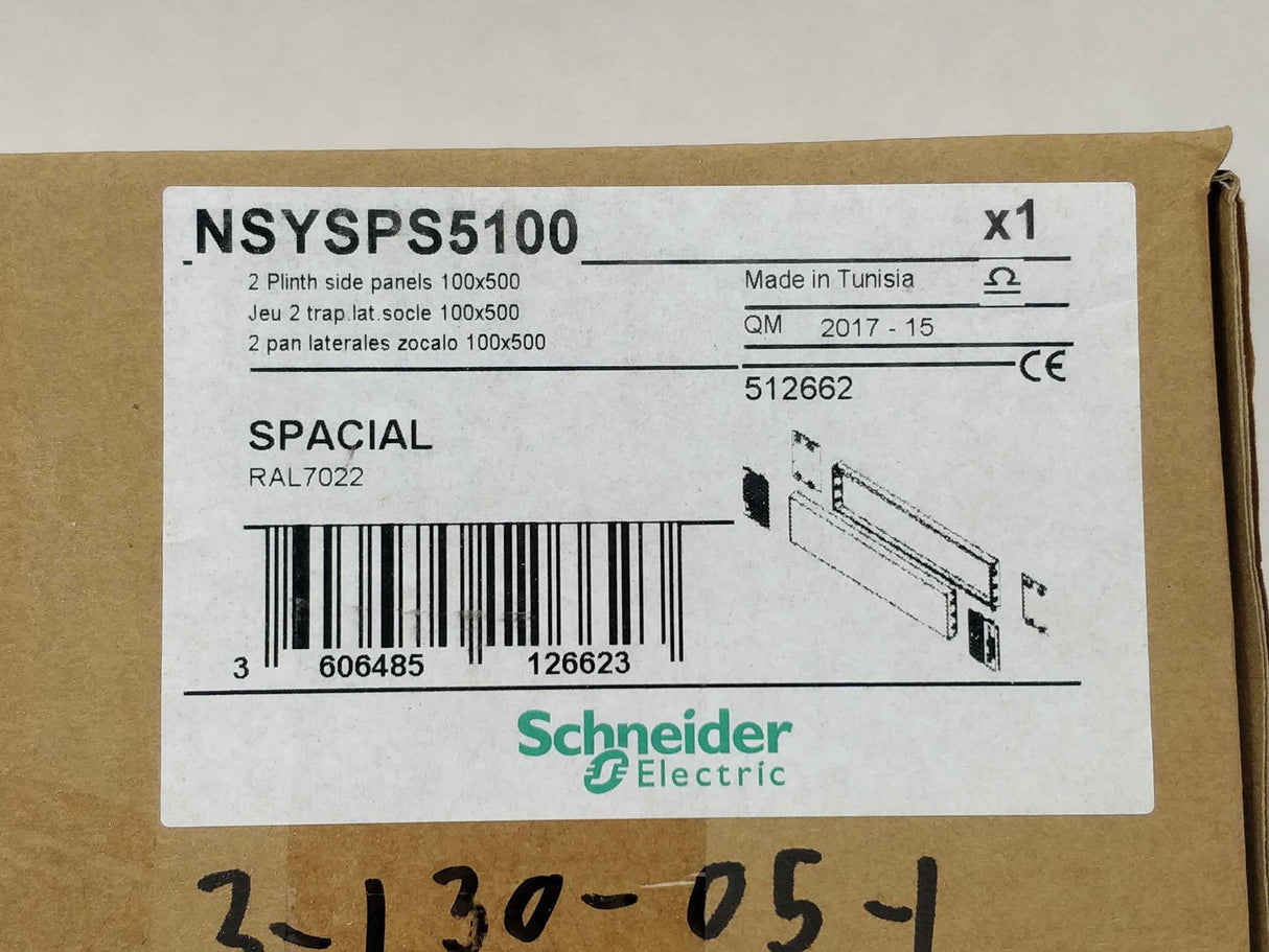 Schneider Electric 512662 / NSYSPS5100 NSYSPS5100 Side Panels RAL 7022