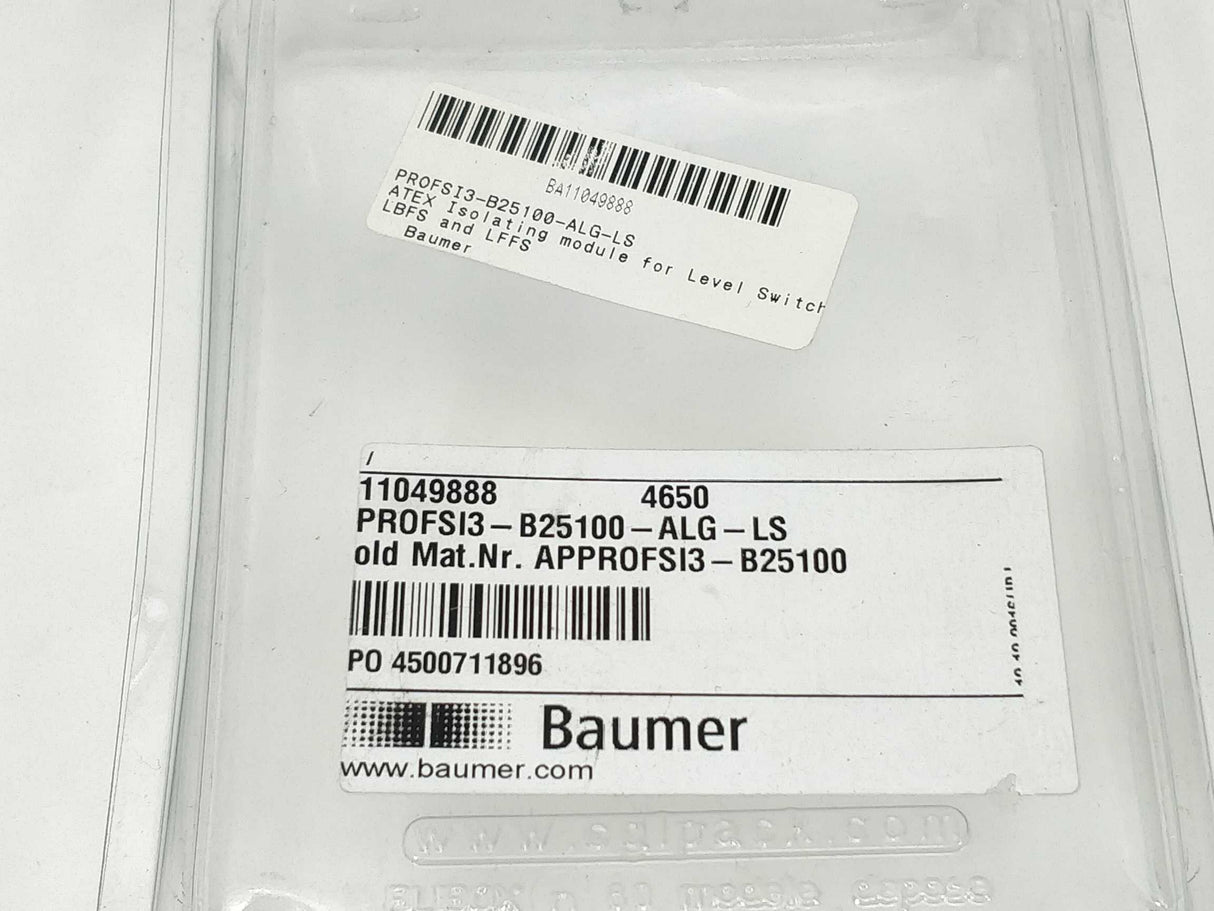 Baumer PROFSI3-B25100-ALG-LS Isolating module