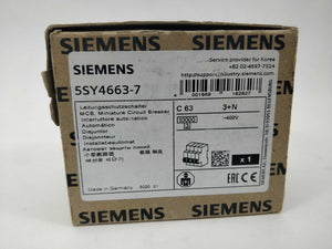 Siemens 5SY4663-7 Miniature Circuit Breaker