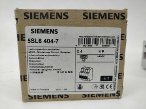 Siemens 5SL6404-7 Miniature Circuit Breaker