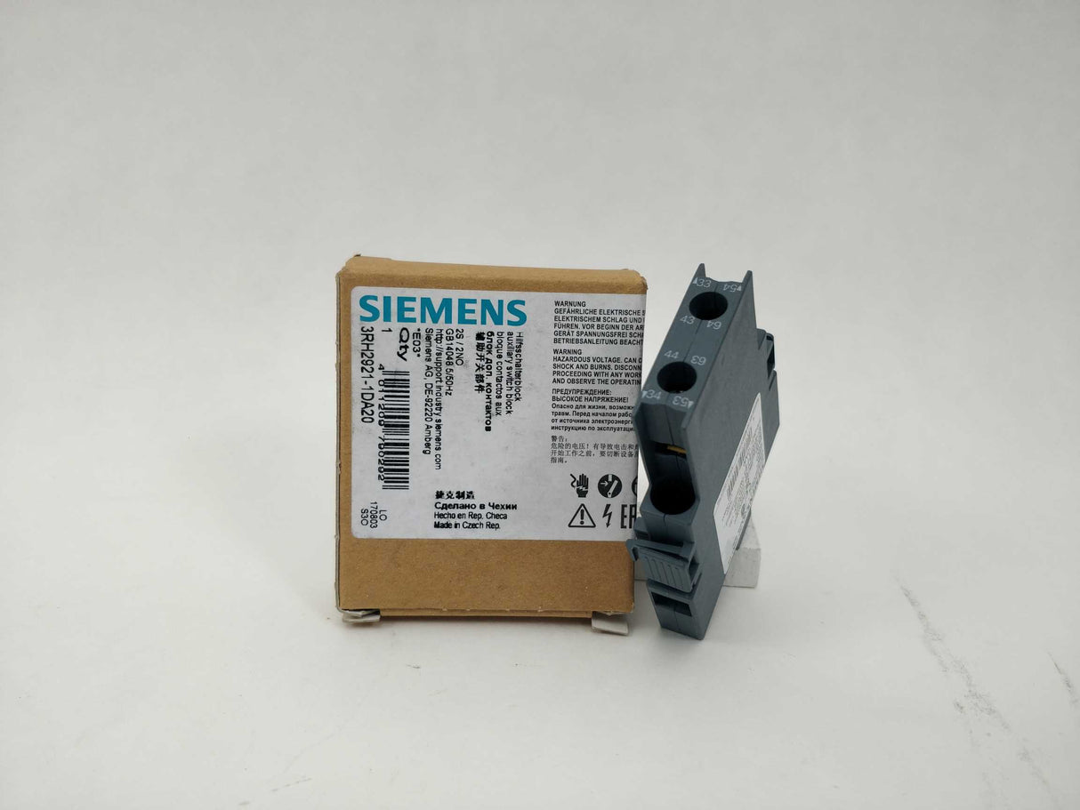 Siemens 3RH2921-1DA20 Auxiliary Switch Block