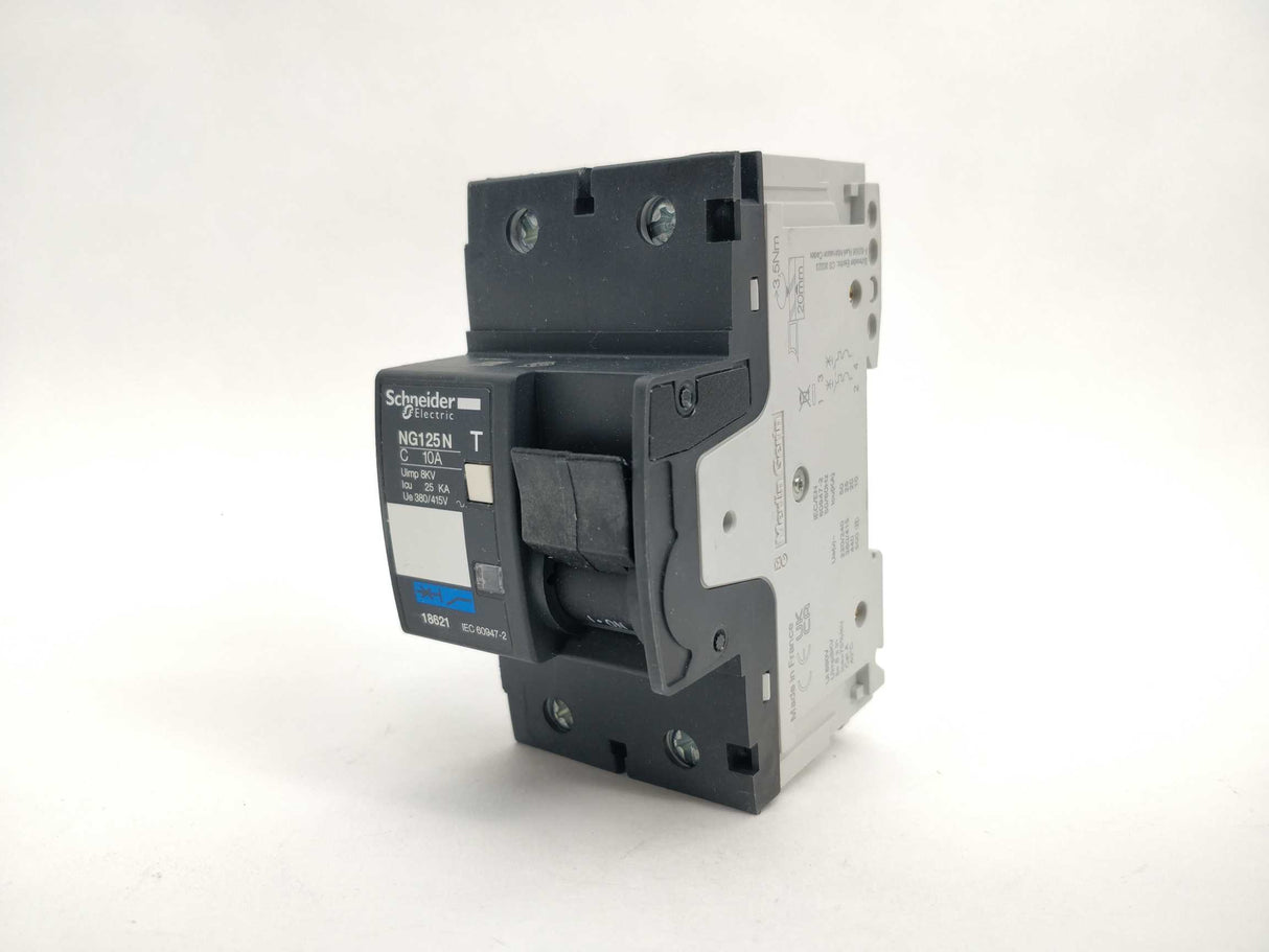 Schneider Electric 18621 Miniature Circuit Breaker NG125N C10A