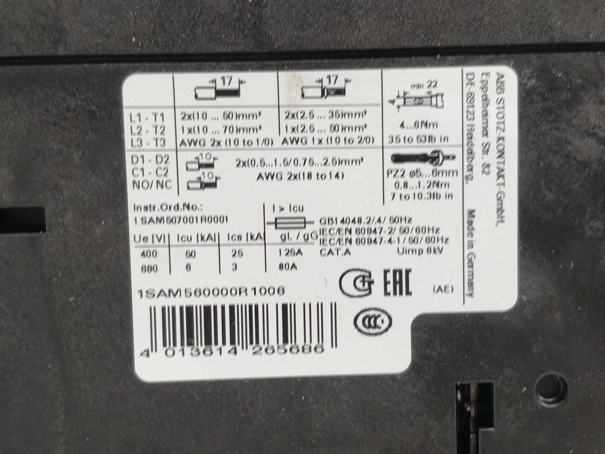 ABB 1SAM560000R1006 MO495-50