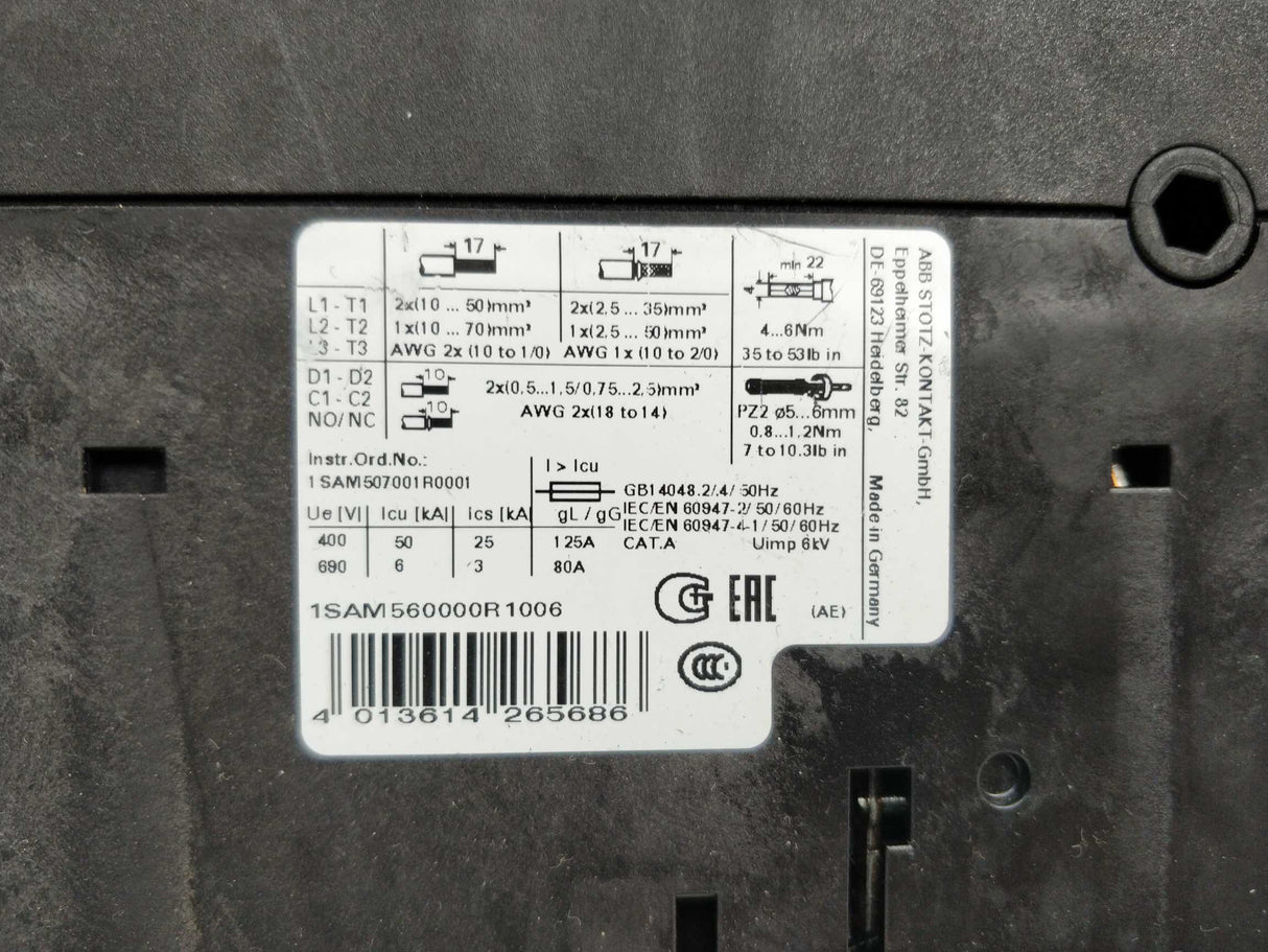 ABB 1SAM560000R1006 MO495-50