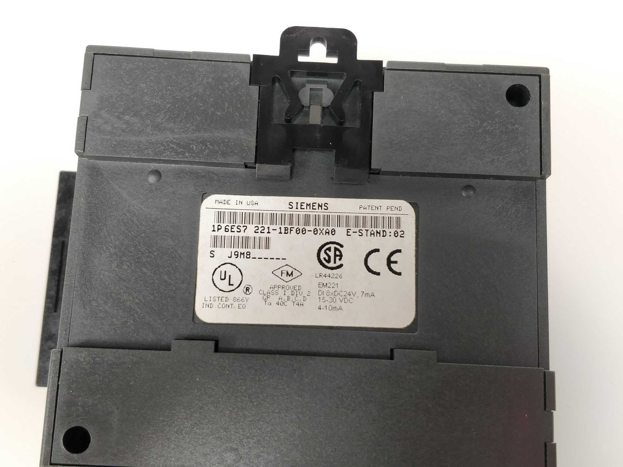 Siemens 6ES7221-1BF00-0XA0 Simatic S7-200 DIGITAL INPUT EM 221