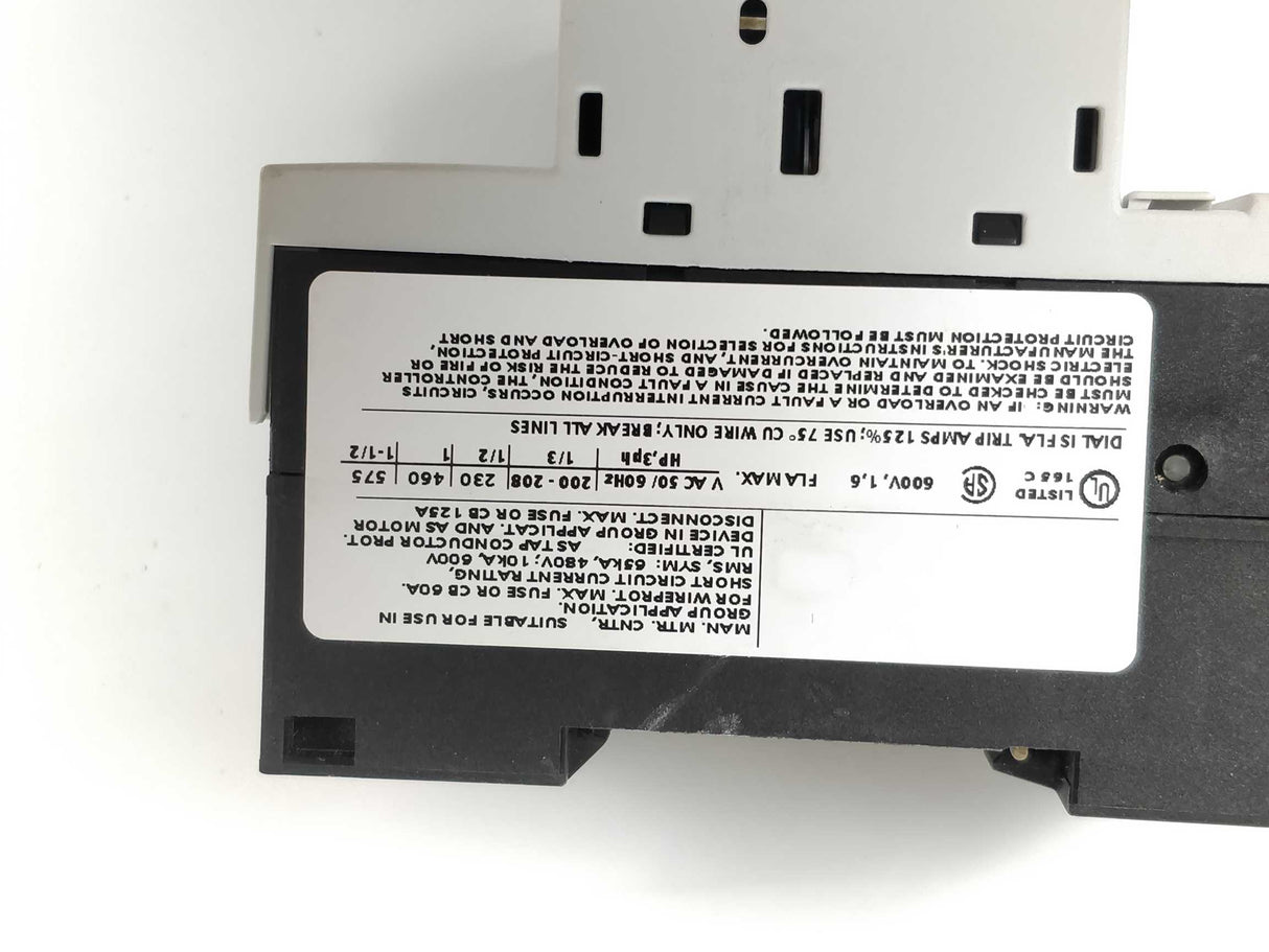 Siemens 3RV1011-1AA0 SIRIUS without the original package