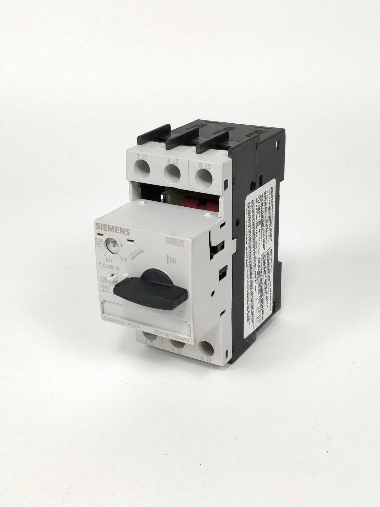 Siemens 3RV1021-0BA10 SIRIUS circuit breaker without the original package