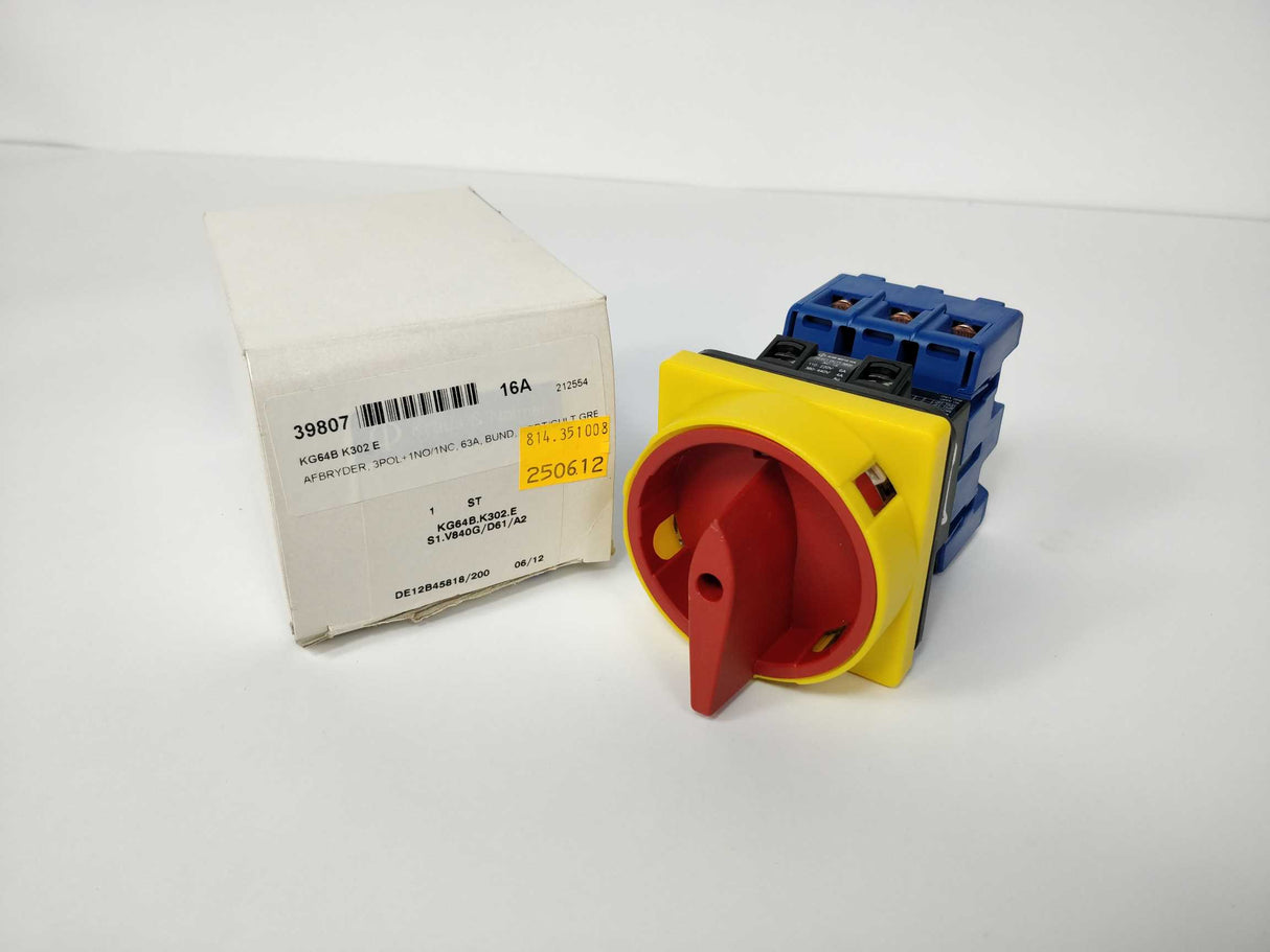 KRAUS & NAIMER KG64B-K302-E Manual Motor Controller