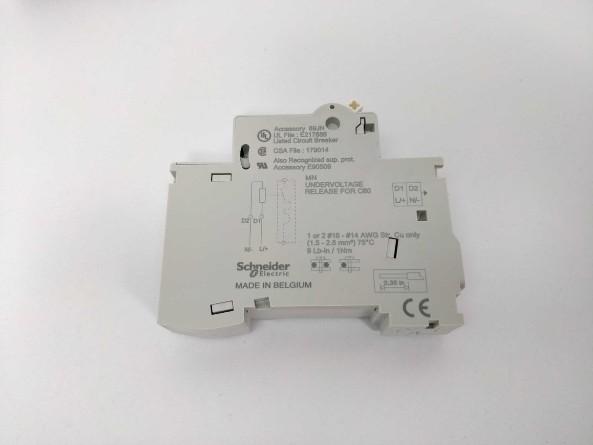 Schneider Electric 27108 MN Undervoltager release