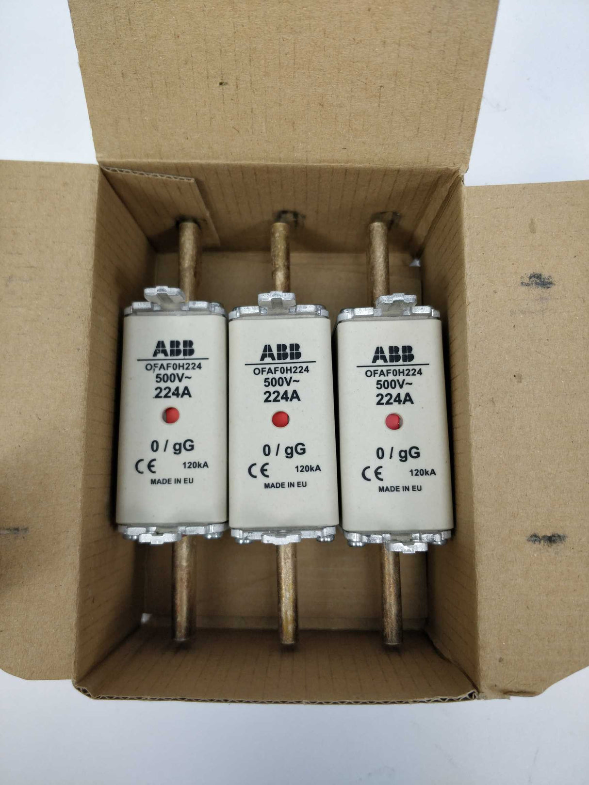 ABB 1SCA022629R5220 OFAF0H224 HRC Fuse LInk 3 pieces