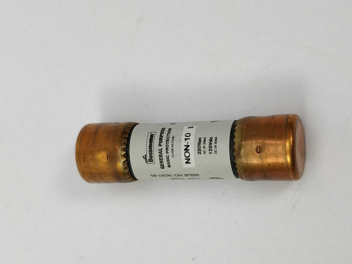 Bussmann NON-10 ONE TIME BUSS Fuses 5 pieces