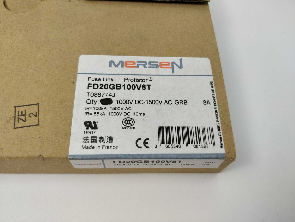 MERSEN T088774J FD20GB100V8T 2 pieces