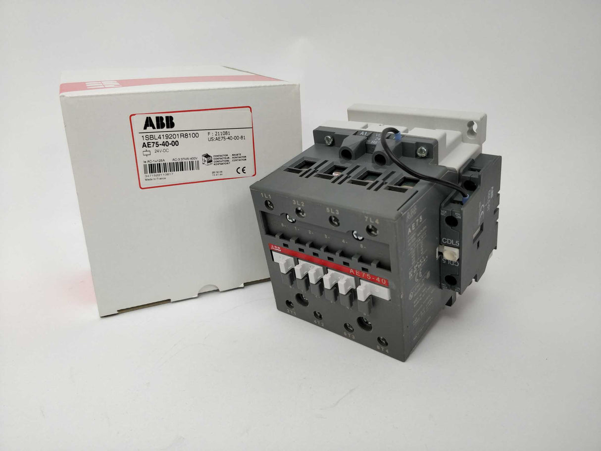 ABB 1SBL419201R8100 AE75-40-00 24V DC Contactor