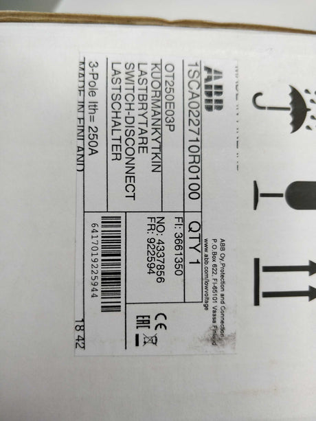 ABB 1SCA022710R0100 SWITCH-DISCONNECT