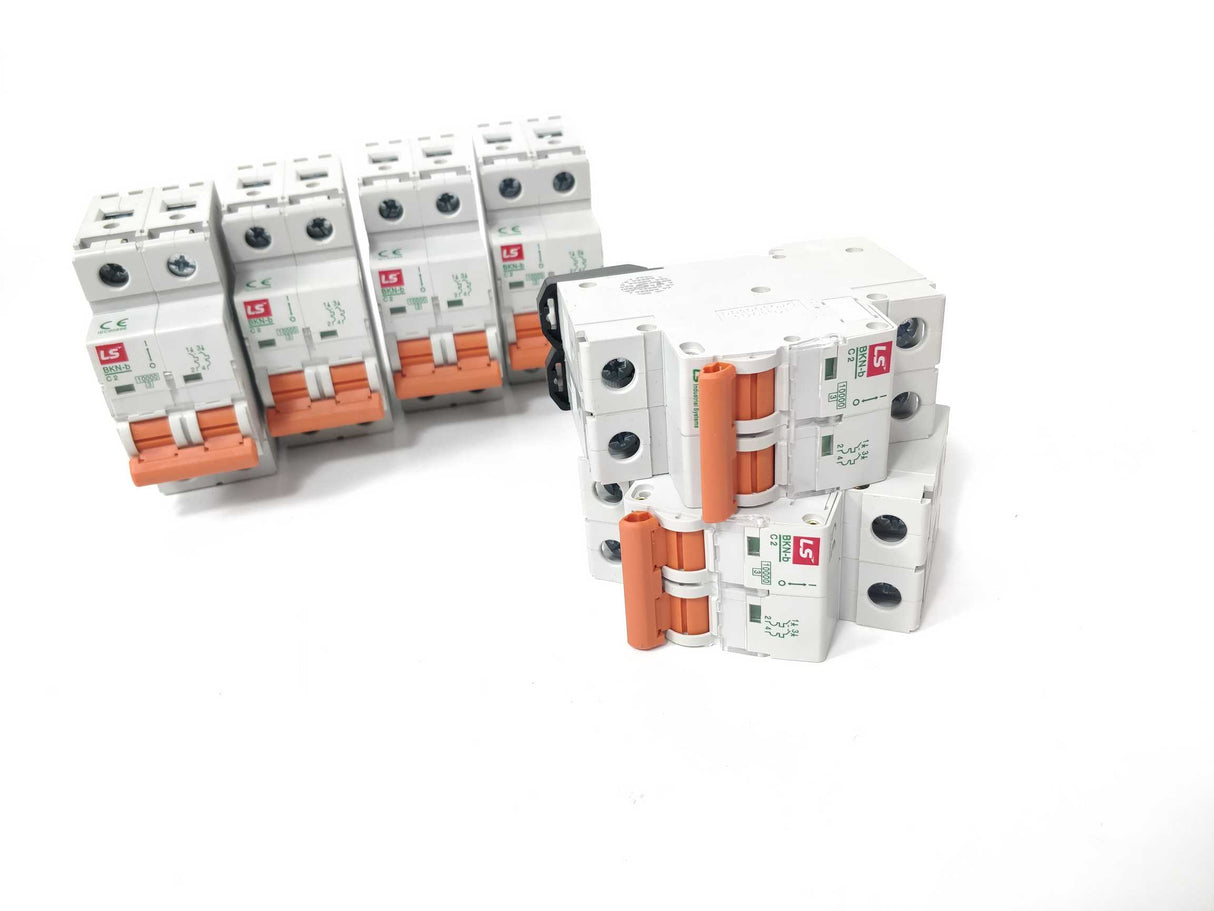 LS Industrial systems BKN-b C2A 2P 2 Amp Circuit Breaker 5 Pcs