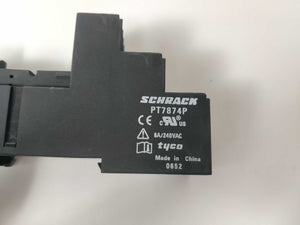 Schrack PT7874P Relay Socket, 10 Pcs