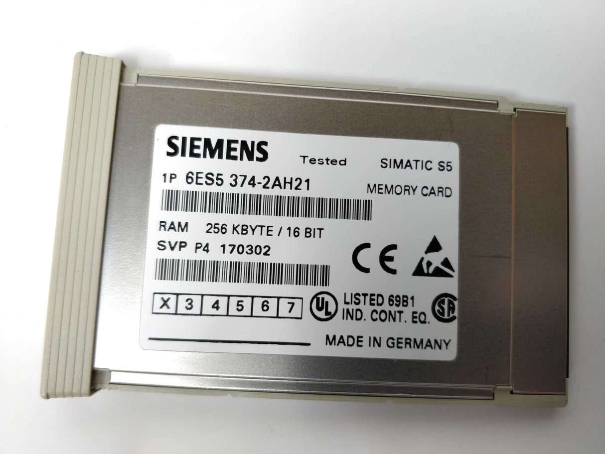 Siemens 6ES5 374-2AH21 SIMATIC S5 memory card 256KB