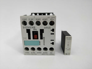 Siemens 3RH1131-1BB40 Contactor relay E05 with 3RT1916-1DG00