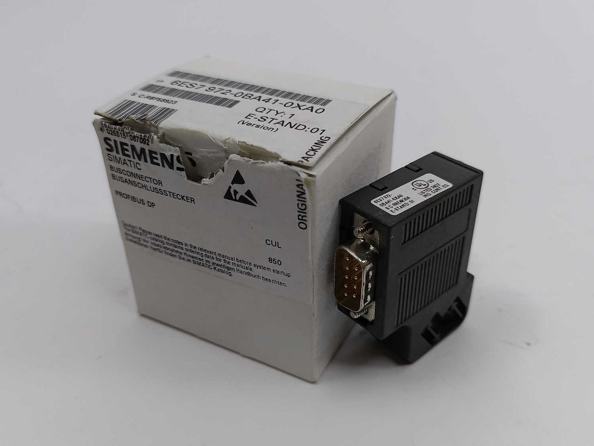 Siemens 6ES7 972-0BA41-0XA0 Connector E.01