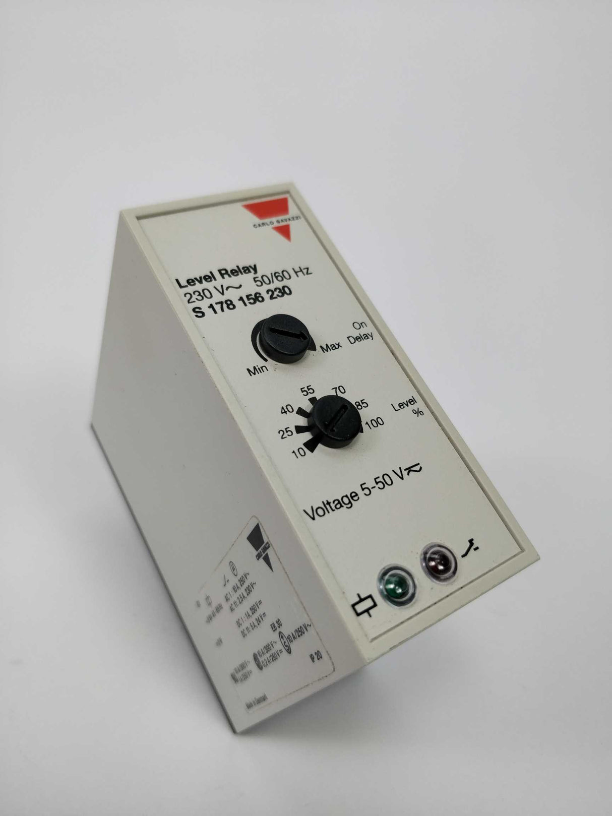 Carlo Gavazzi S 178 156 230 Level Relay 230V 50/60Hz