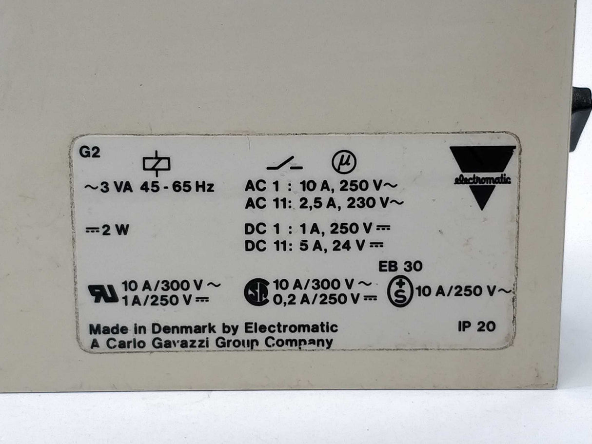 Electromatic SAM 205 724 Delay on Operate Instant Contact 3-60sec