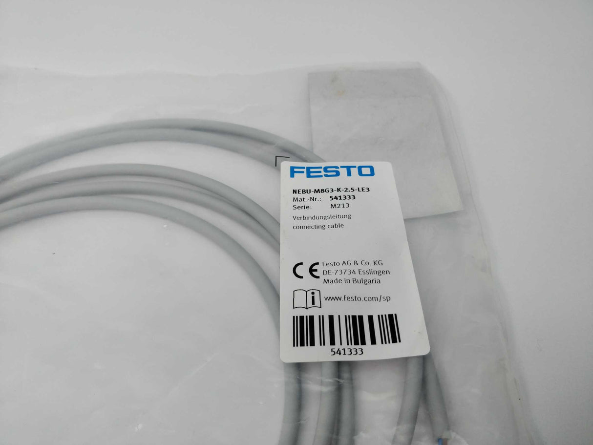 Festo 541333 NEBU-M8G3-K-2.5-LE3 Connecting cable