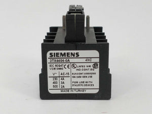 Siemens 3TX44 31-0A AUXILIARY CONTACTS BLOCK