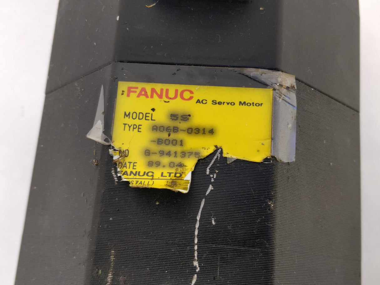 Fanuc A06B-0314-B001 5S AC Servo Motor