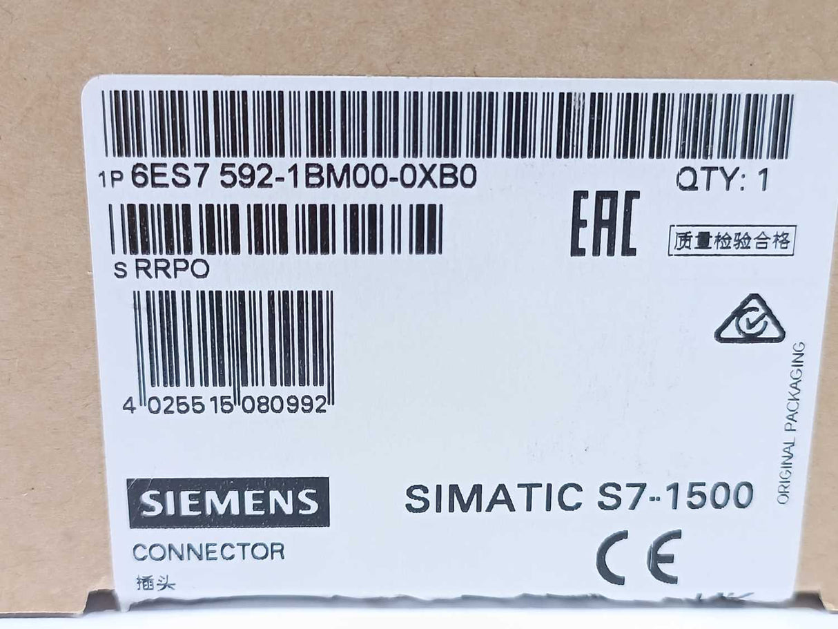 Siemens 6ES7592-1BM00-0XB0 SIMATIC S7-1500 Connector