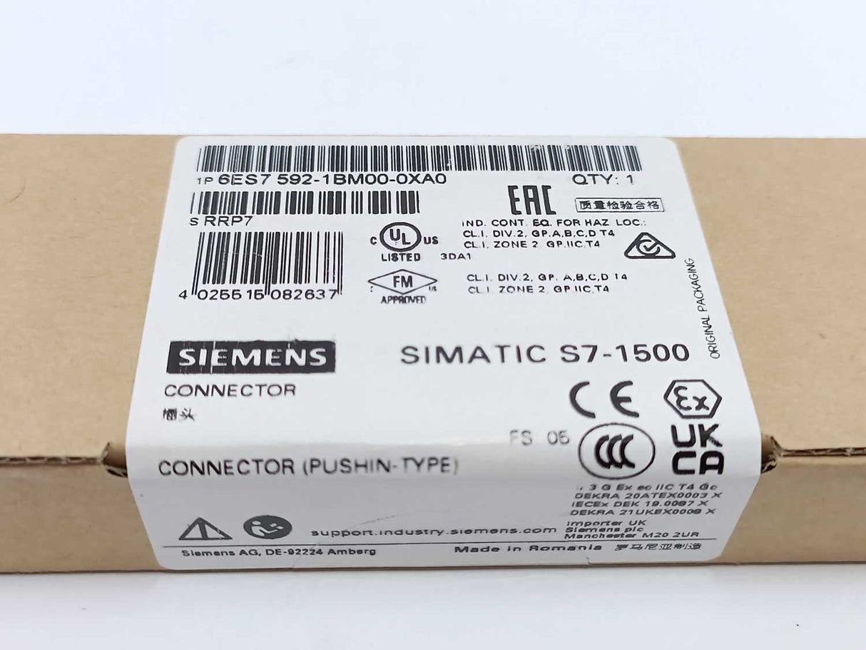 Siemens 6ES7592-1BM00-0XA0 SIMATIC S7-1500 Connector