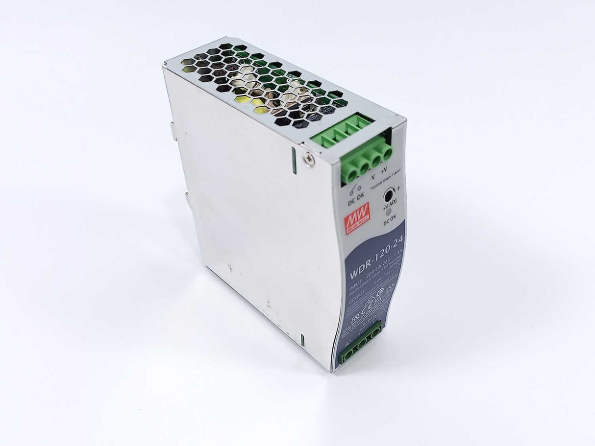 Mean Well WDR-120-24 24V 5A AC-DC Industrial DIN rail power supply