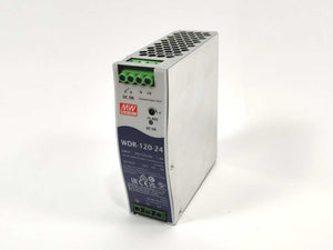 Mean Well WDR-120-24 24V 5A AC-DC Industrial DIN rail power supply