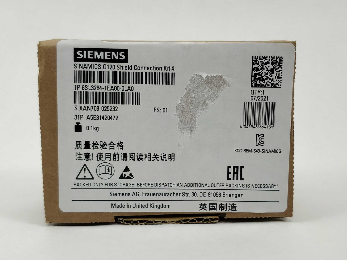 Siemens 6SL3264-1EA00-0LA0 SINAMICS G120 Shield connection kit 4