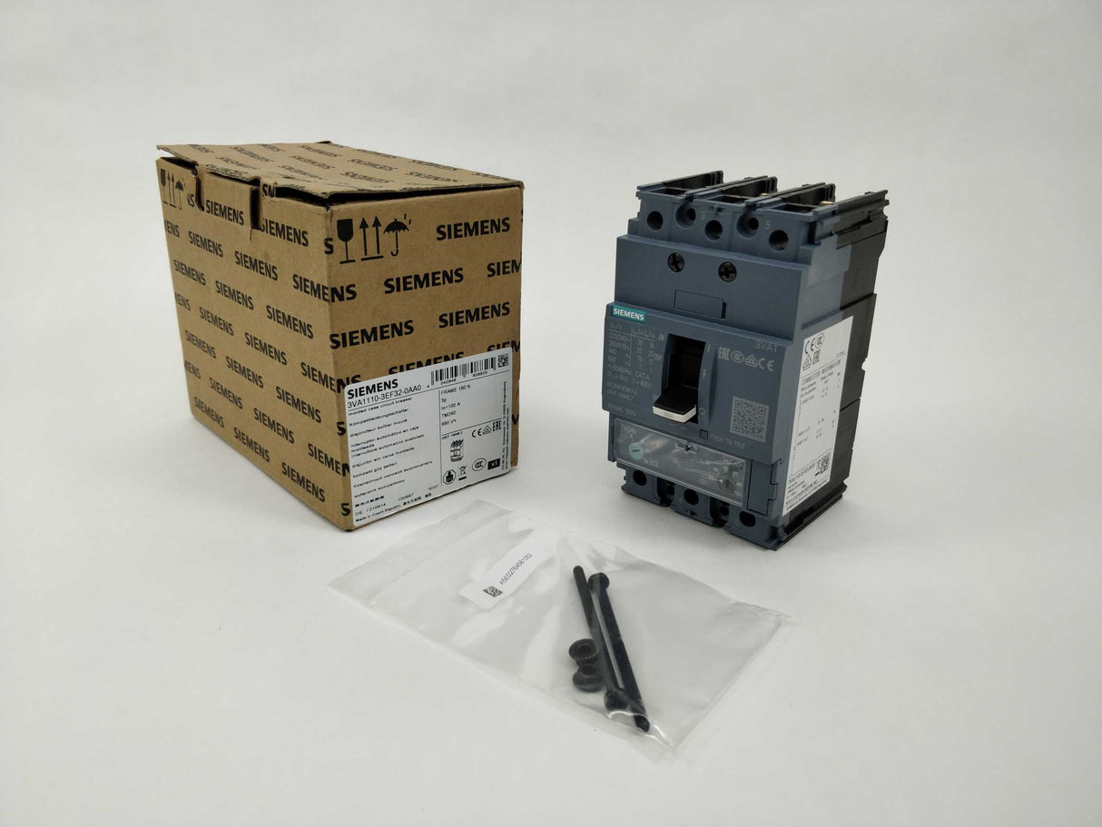 Siemens 3VA1110-3EF32-0AA0 Circuit breaker 3VA1 100A