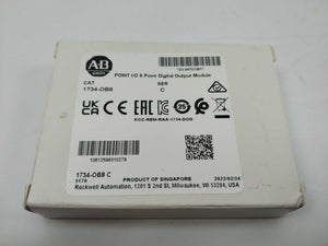 AB 1734-OB8 POINT I/O 8 Point Digital Output Module, SER. C, FW. 3.022