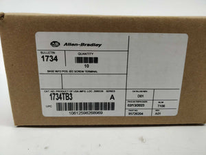 AB 1734-TB3 Terminal Base, SER. A. 10 Pcs