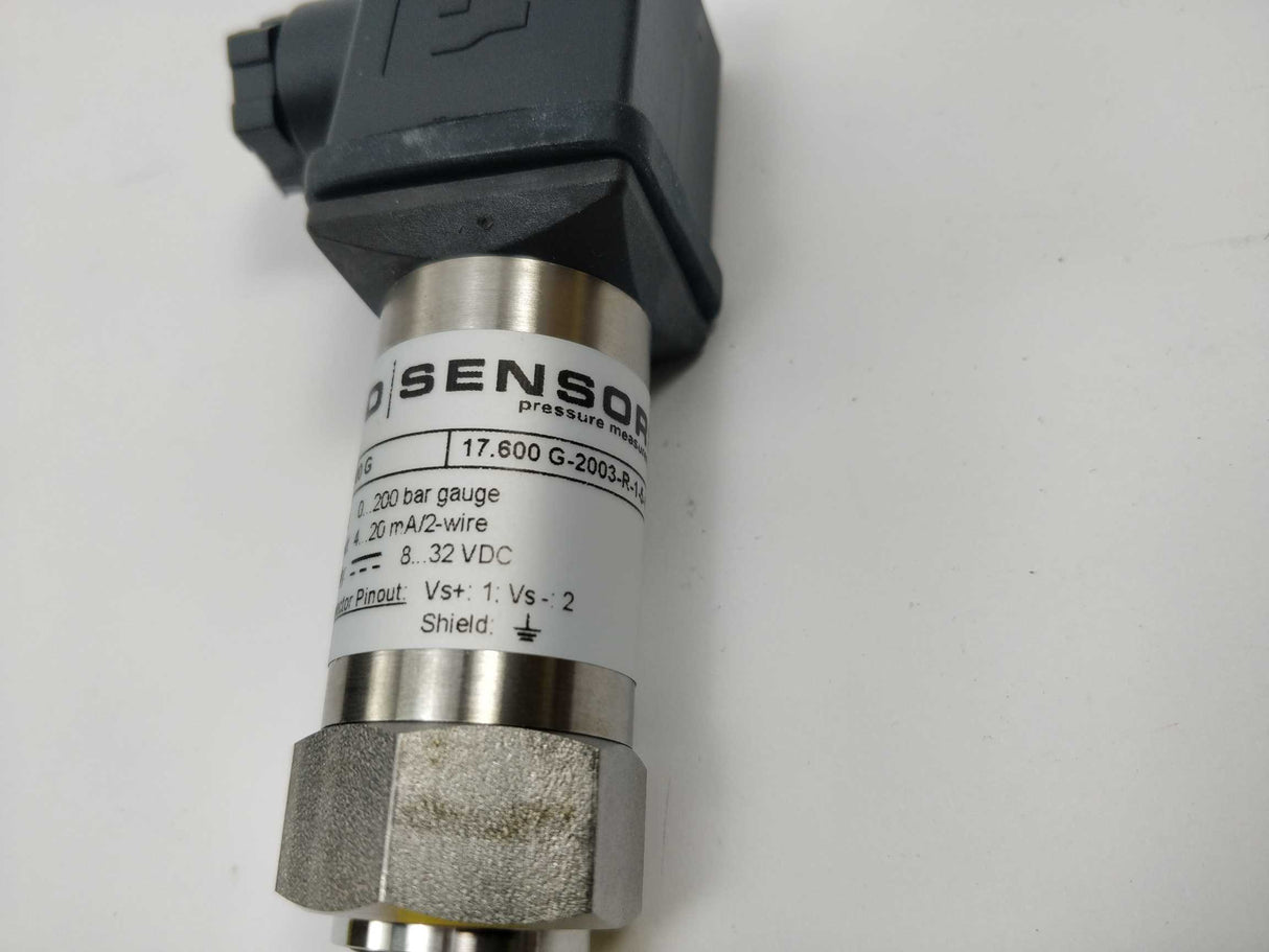 BD Sensors 17.600 G-2003-R-1-5-100-300-P-000 0-200 Bar, 4-20mA