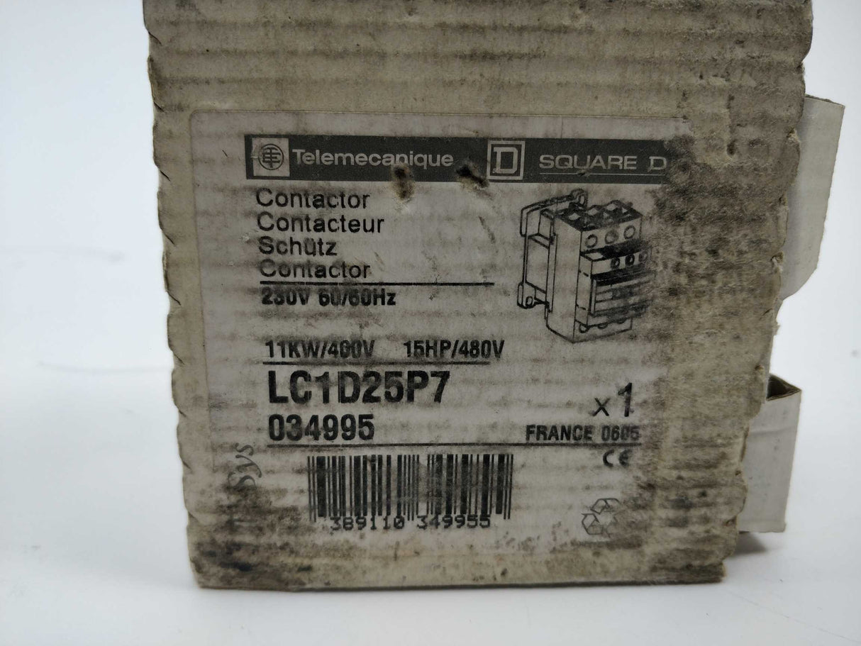 TELEMECANIQUE LC1D25P7 TeSys-034995, 11kW 230V Contactor