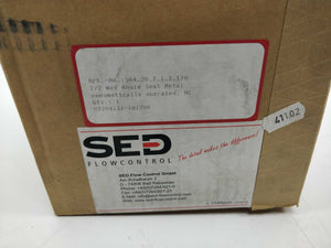 SED 584.20.7.1.3.170 2/2 Way Angle Seat Valve DN 20